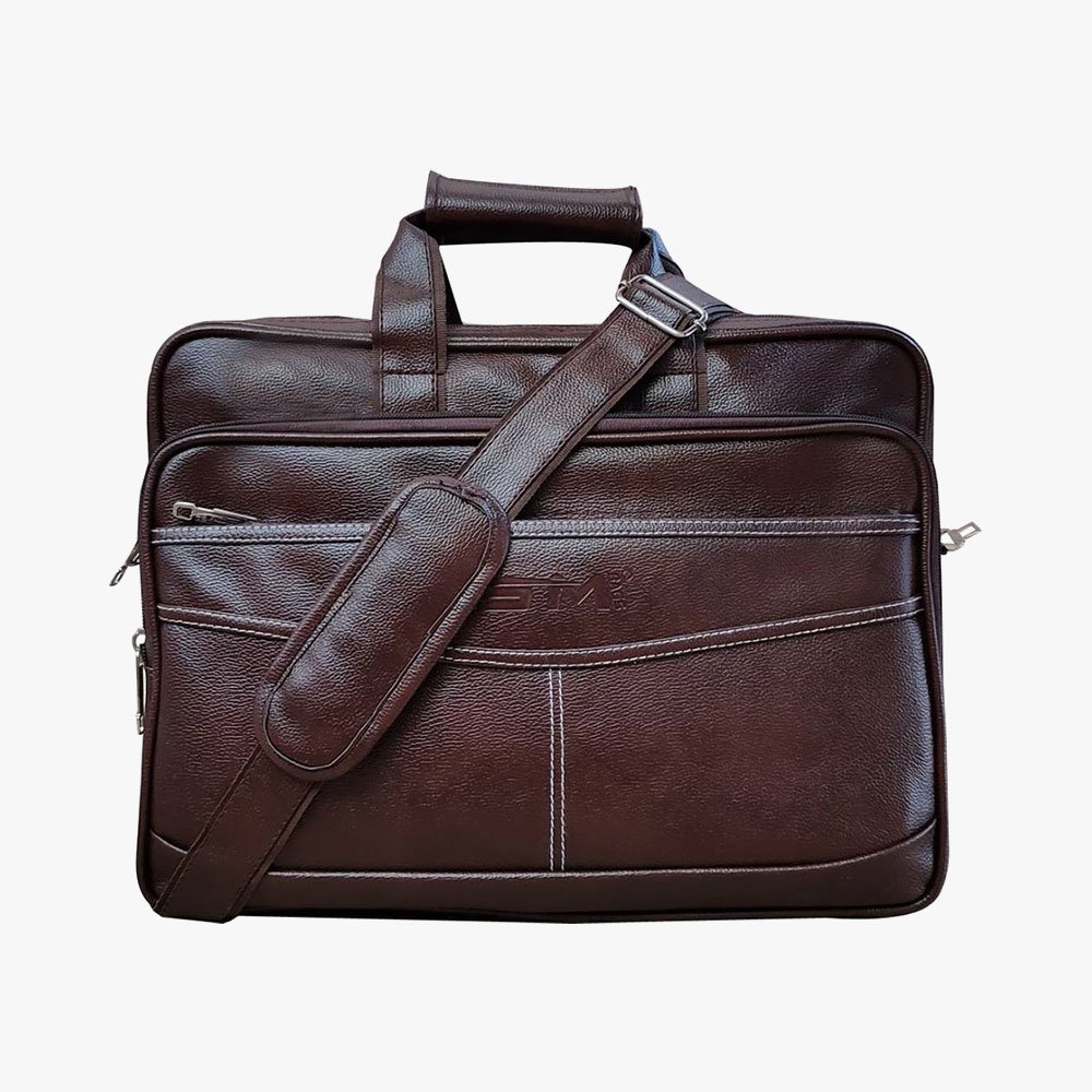 Loggin Synthetic Leather Laptop Executive Bag - Image 6