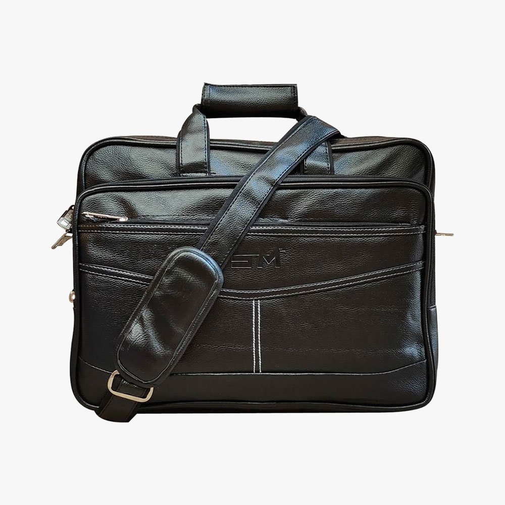 Loggin Synthetic Leather Laptop Executive Bag - Image 11