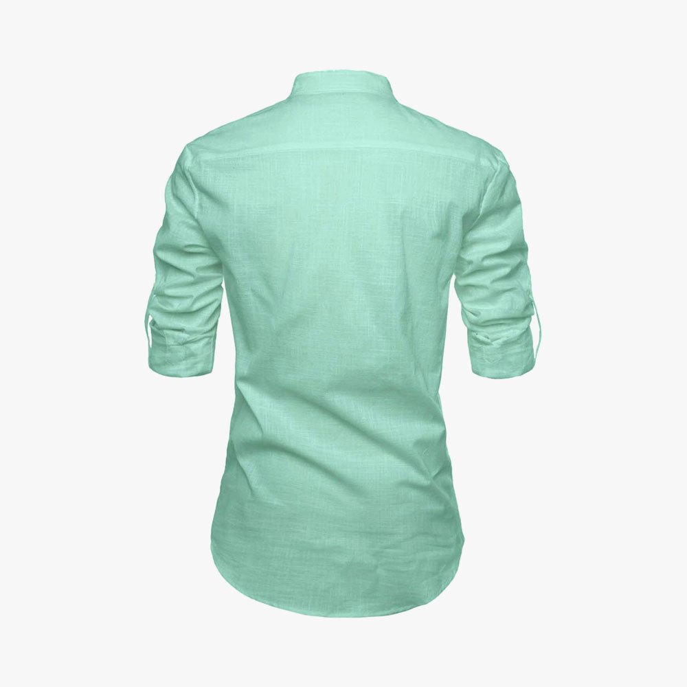 Men Solid Pure Cotton Straight Kurta For Men - Image 10