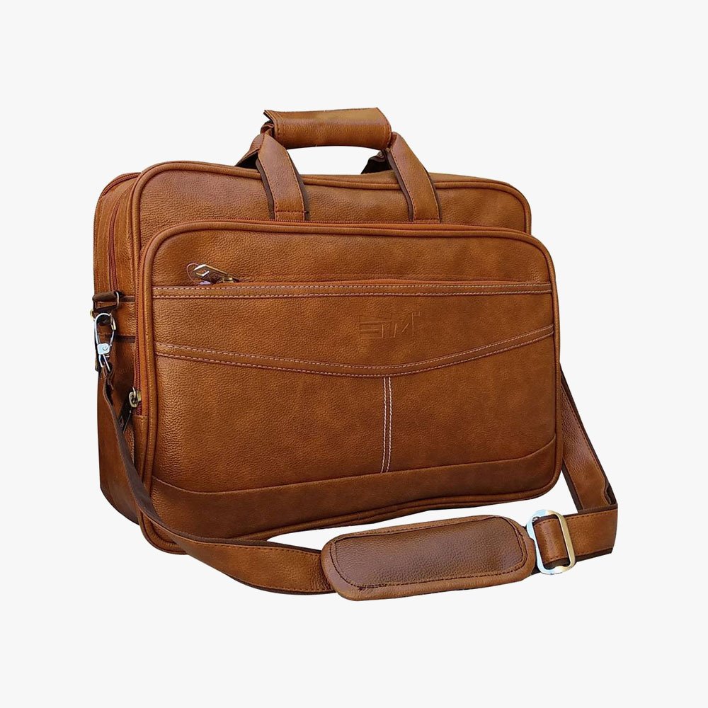 Loggin Synthetic Leather Laptop Executive Bag - Image 2