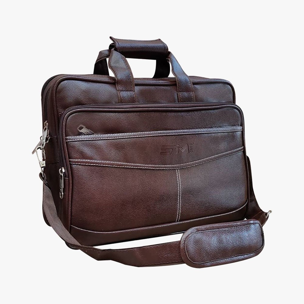 Loggin Synthetic Leather Laptop Executive Bag - Image 7