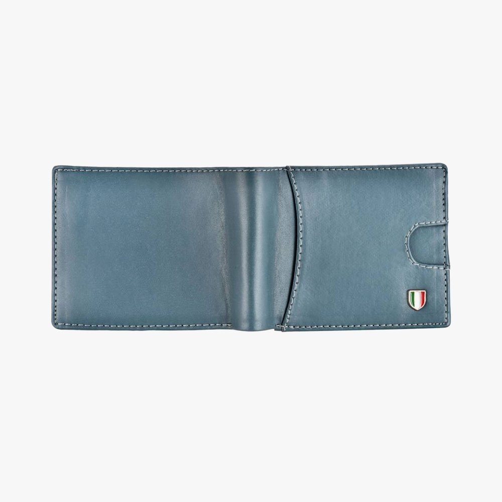 Faux Leather Casual Blue Wallet For Men - Image 3