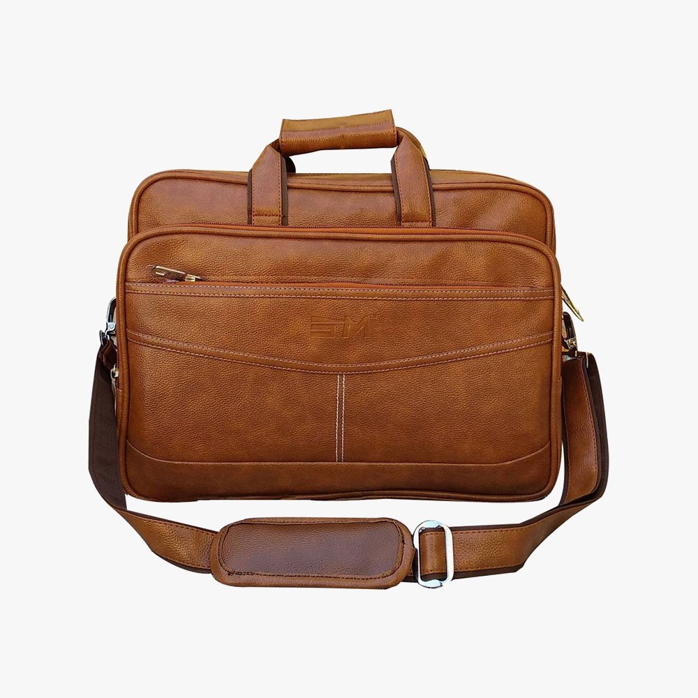 Loggin Synthetic Leather Laptop Executive Bag - Image 3