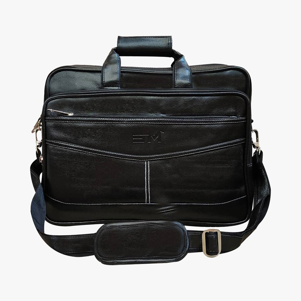 Loggin Synthetic Leather Laptop Executive Bag - Image 13