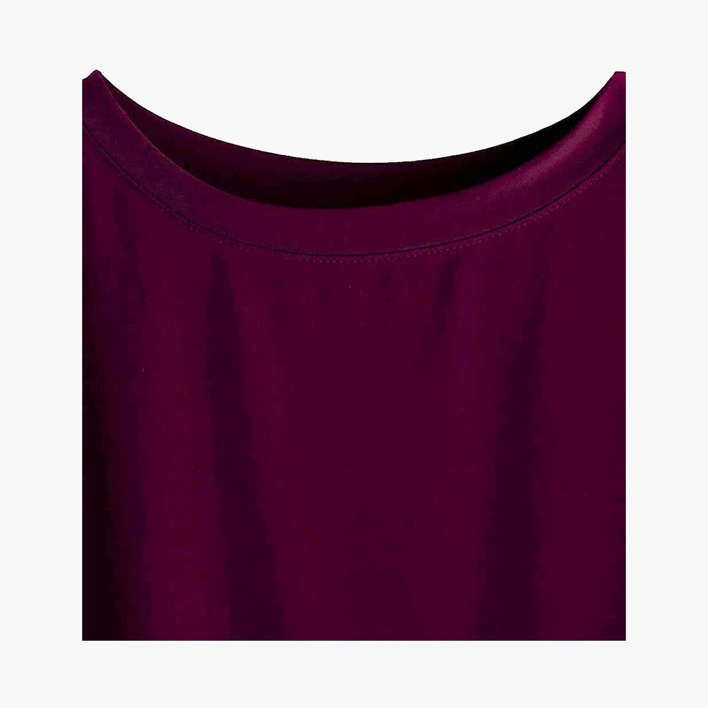Women Solid Round Neck Cotton T-Shirt - Image 16