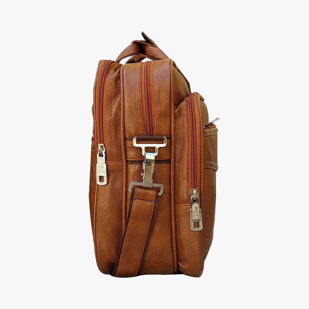 Loggin Synthetic Leather Laptop Executive Bag - Image 4